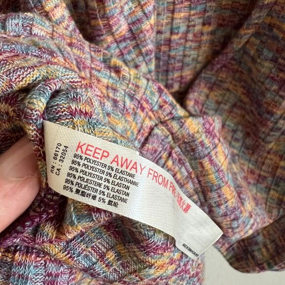 DAILY PRACTICE Anthropologie Space-Dyed Flouncy Knit Pullover Top Womens Small - Picture 8 of 10